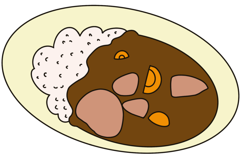 無料ぬりえプリント「カレーライス」 | 無料プリント教材｜おうち学習キッズ
