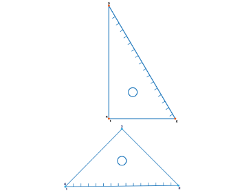 点つなぎ　三角定規