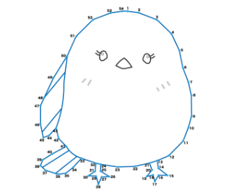 点つなぎ　シマエナガ