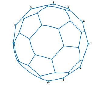 点つなぎ　サッカーボール