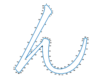 点つなぎ ひらがな「ん」
