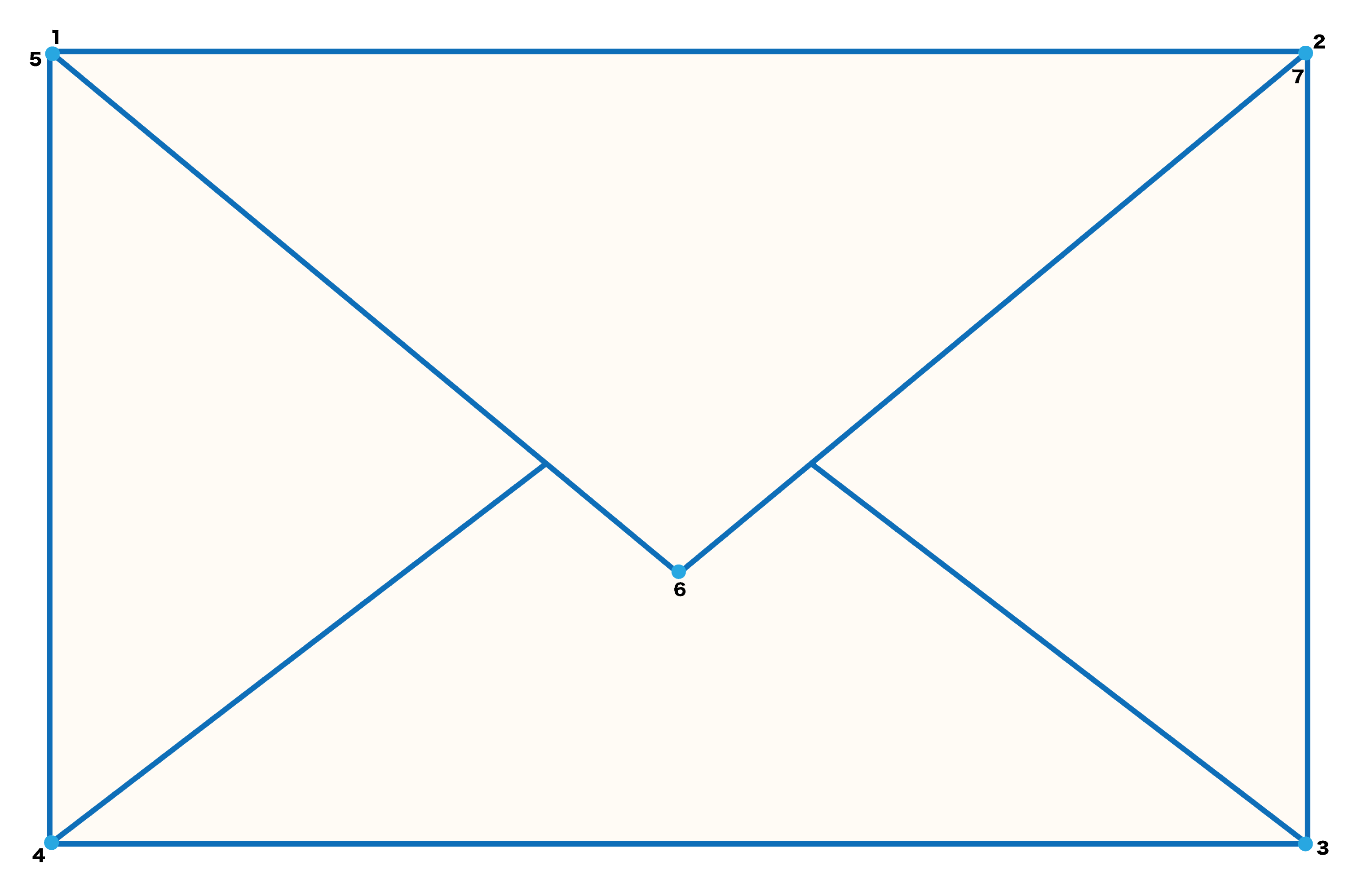 点つなぎ　手紙