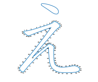 点つなぎ　ひらがな「え」