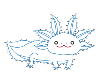 点つなぎ ウーパールーパー